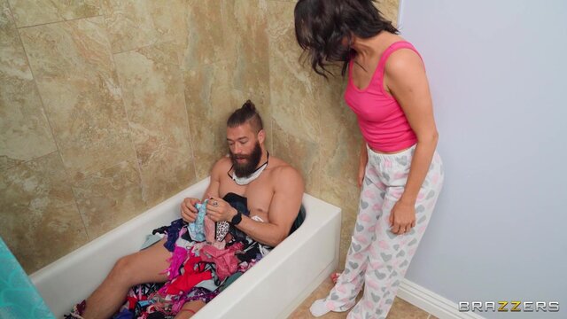 Brazzers Exxtra - Pervy Panty-Stealing Houseguest - 05/22/2021
