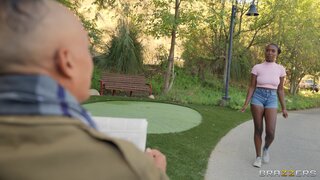 Brazzers Exxtra - Nasty Old Bench Flasher Meets Thirsty Jogging Nymph - 06/28/2022