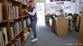 Brazzers Exxtra - MILF Librarian is Secretly Addicted to Eating Cum - 06/30/2022