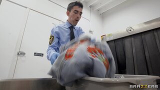 Brazzers Exxtra - Soaked-Panty Slutting in the Security Line - 02/08/2023
