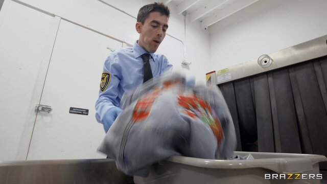 Brazzers Exxtra - Soaked-Panty Slutting in the Security Line - 02/08/2023