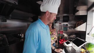 Brazzers Exxtra - Food Truck Serves Big Oily Ass - 07/04/2024