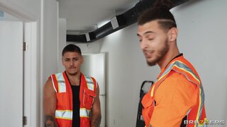 Brazzers Exxtra - Double Butt Double Stuck Anal Threesome - 08/19/2024