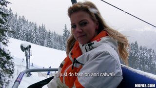 Public Pickups - Flashing Double-D's While She Skis - 05/06/2013