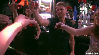 Real Slut Party - Bartenders Film Crazy Sex Tape - 08/21/2014