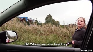 Stranded Teens - Horny Hitchhiker Sucks Cock - 12/05/2014