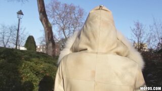 Public Pickups - Smokin French Blonde Flashes Tits - 07/29/2015