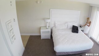 Pervs On Patrol - Tiny Blonde Fucks Hotel Employee - 09/22/2015