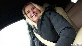 Stranded Teens - Flirty Blonde Fucked in Car - 03/05/2016