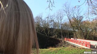 Public Pickups - Euro Babe Rides Dick Outdoors - 03/07/2016
