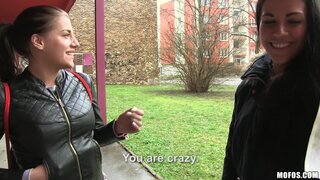 Public Pickups - Euro Chick Flashes Ass for Cash - 04/15/2016