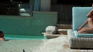 Pervs On Patrol - Adrian Maya Plowed Poolside - 01/06/2017