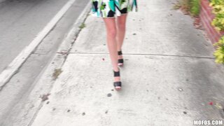 Public Pickups - Public Handjob Turns Andi On - 12/09/2017