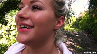 Public Pickups - Tiny Redhead Takes Dick In Park - 02/03/2018
