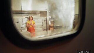 Pervs On Patrol - Creampie in a Restaurant Kitchen - 01/05/2022
