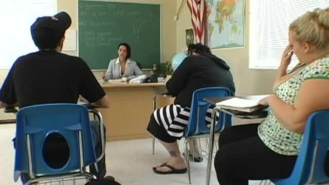 Big Tits at School - German class test - 08/28/2007