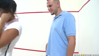 Big Tits In Sports - Squash Game Pound-A-Thon - 09/04/2009