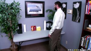 Big Tits at Work - Didn't See That Cumming! - 11/18/2010