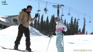 Big Tits In Sports - Tease On Skis - 06/27/2012