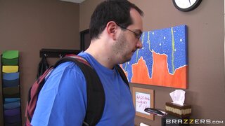 Mommy Got Boobs - Fucking and Sucking Her Son's Roommate Clean - 04/21/2014